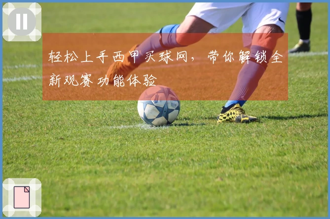 轻松上手西甲买球网，带你解锁全新观赛功能体验